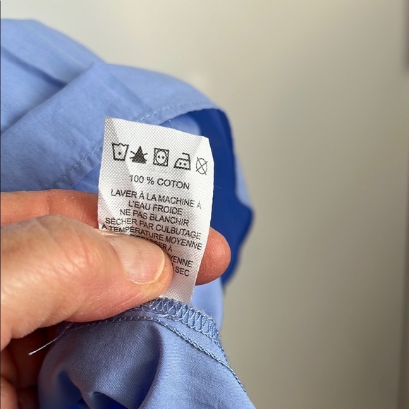 KAZO Blue Ruffle Midi Cotton Summer Dress, Size L - Picture 5 of 11